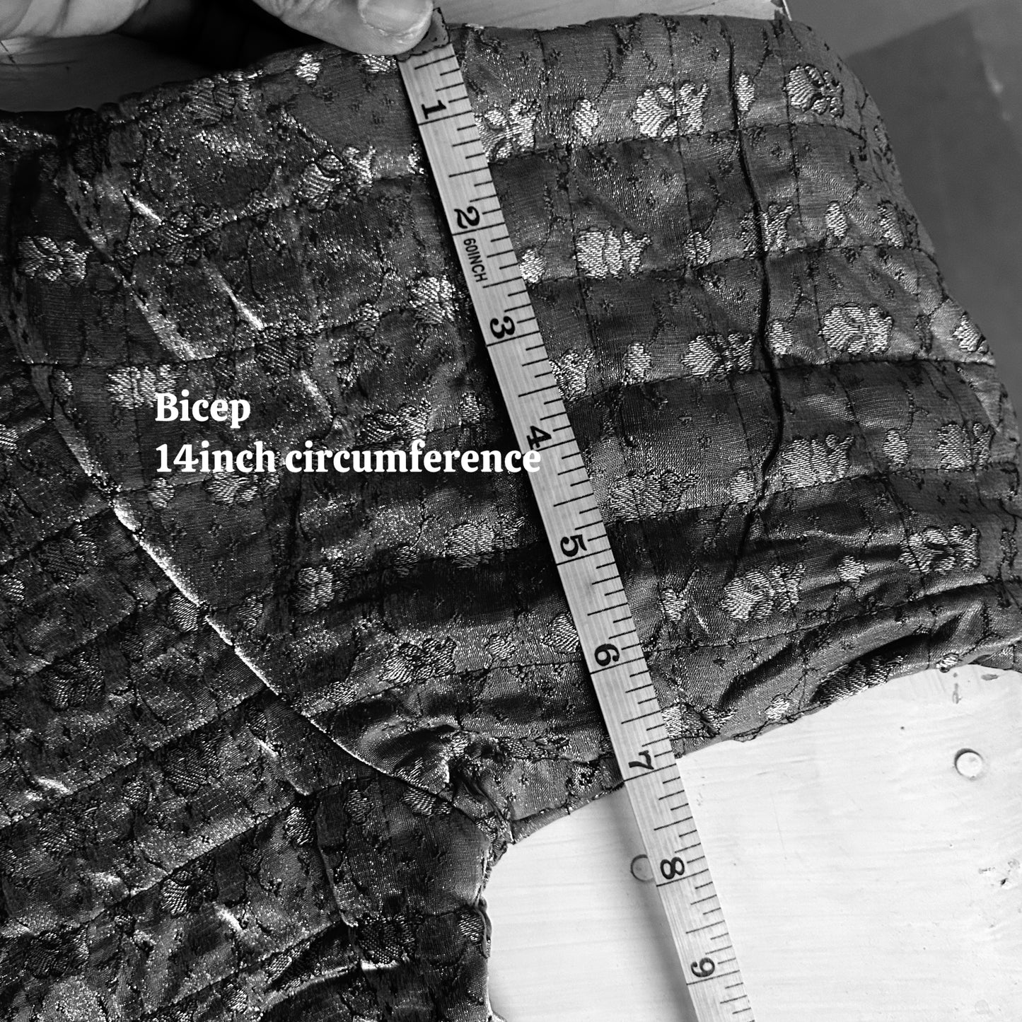 Green with intricate detailing winter old saree jacket