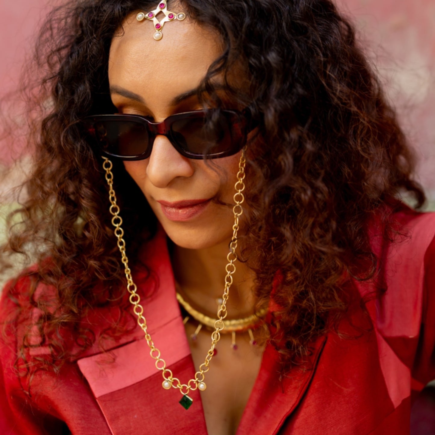 Chamkeela (Green) - sunglasses chain