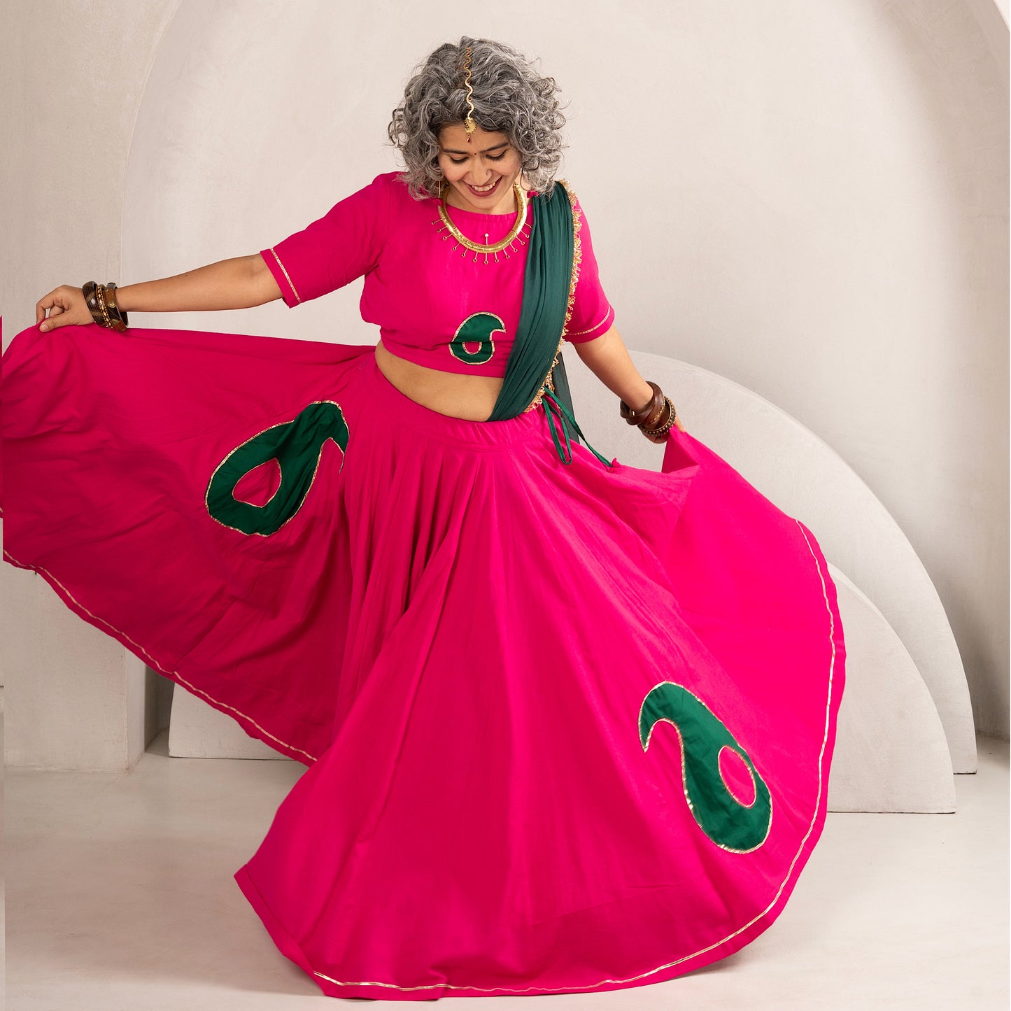 Keri Rani Pink Chaniya Choli set
