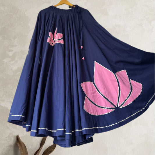 Pichwai lotus Chaniya