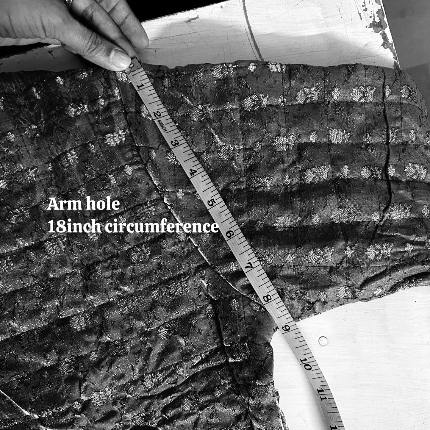 Green with intricate detailing winter old saree jacket