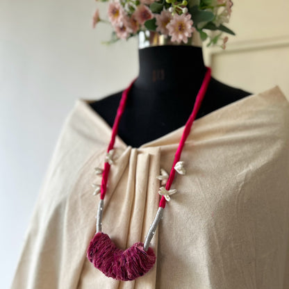 Reviving कतरन necklace - purple necklace