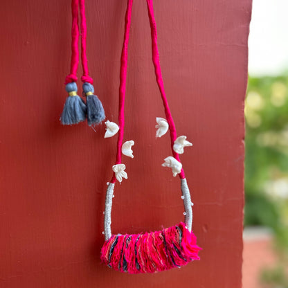 Reviving कतरन necklace - pink necklace