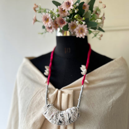 Reviving कतरन necklace - white necklace