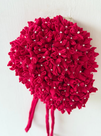Pink mogra bun