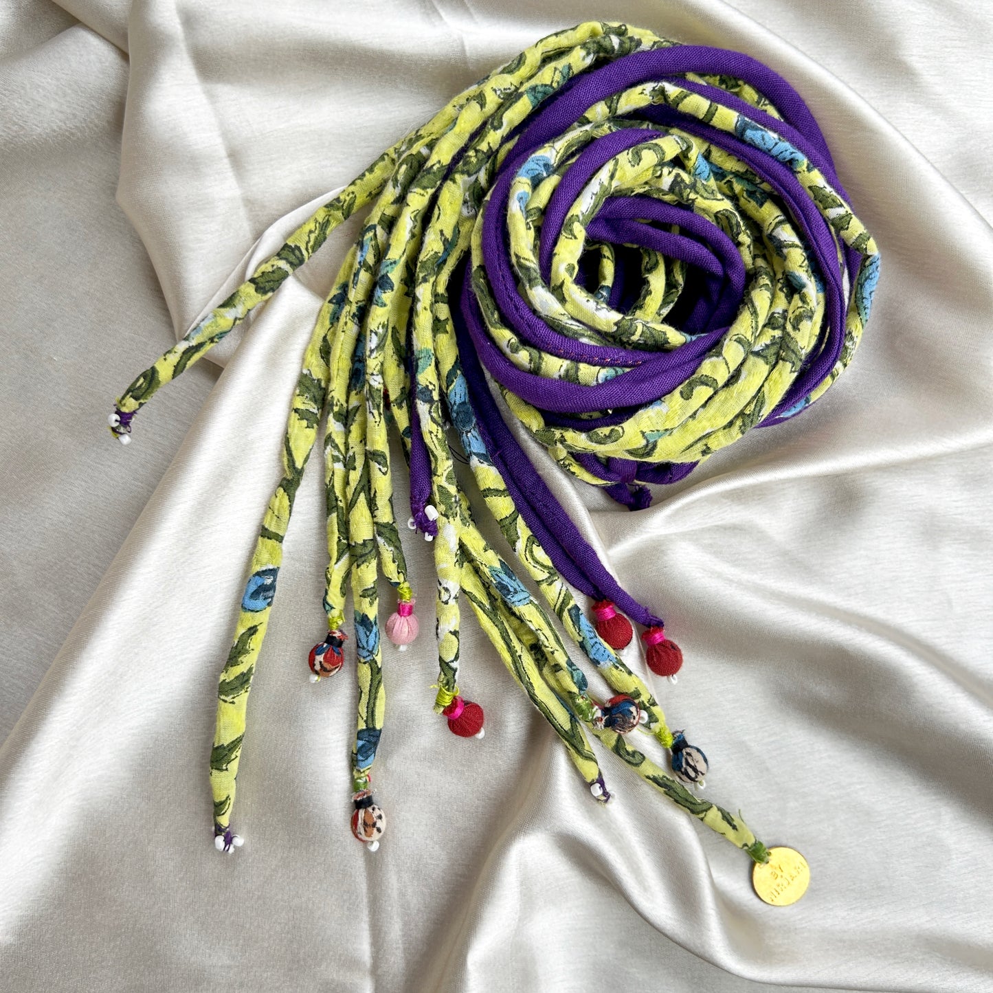 Purple lime hair strings 21 inch