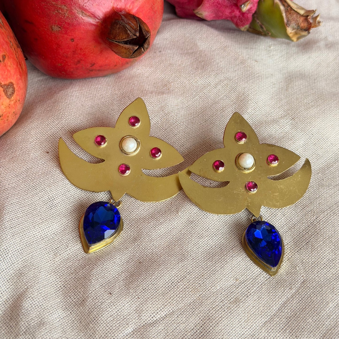 Blue sapphire earrings