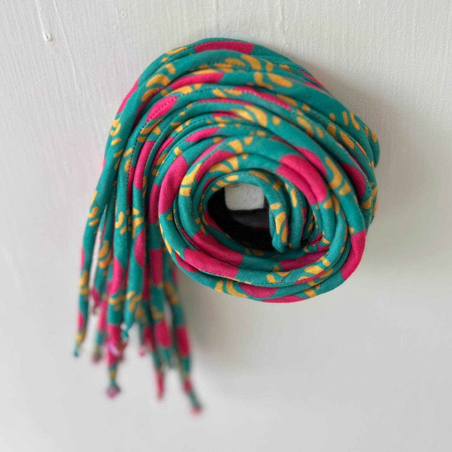 Turquoise train Hair strings 21 inch with rubber band
