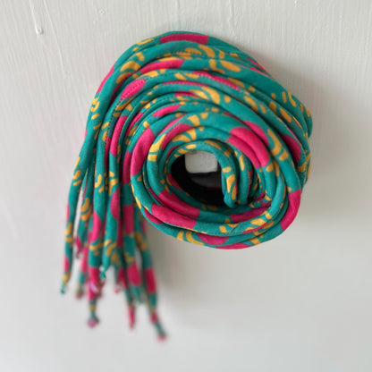 Turquoise train Hair strings 21 inch with rubber band