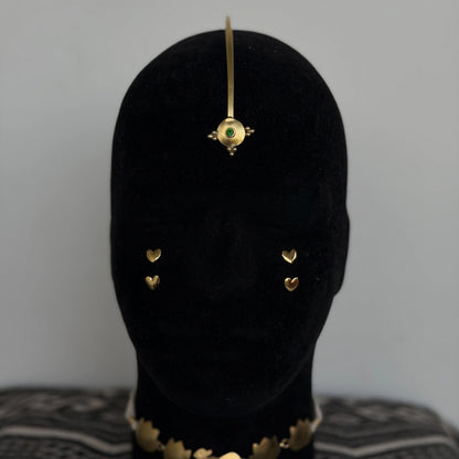 Bindi (Emerald stone) - Head gear
