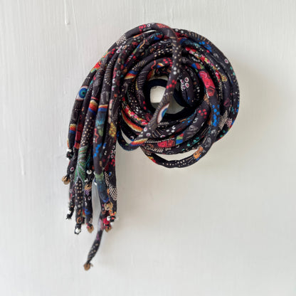 Kaleido Black Hair strings 21 inch with rubber band