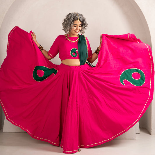 Keri Rani Pink Chaniya Choli set