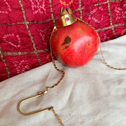 Nose - double Ear drop sculptural chain