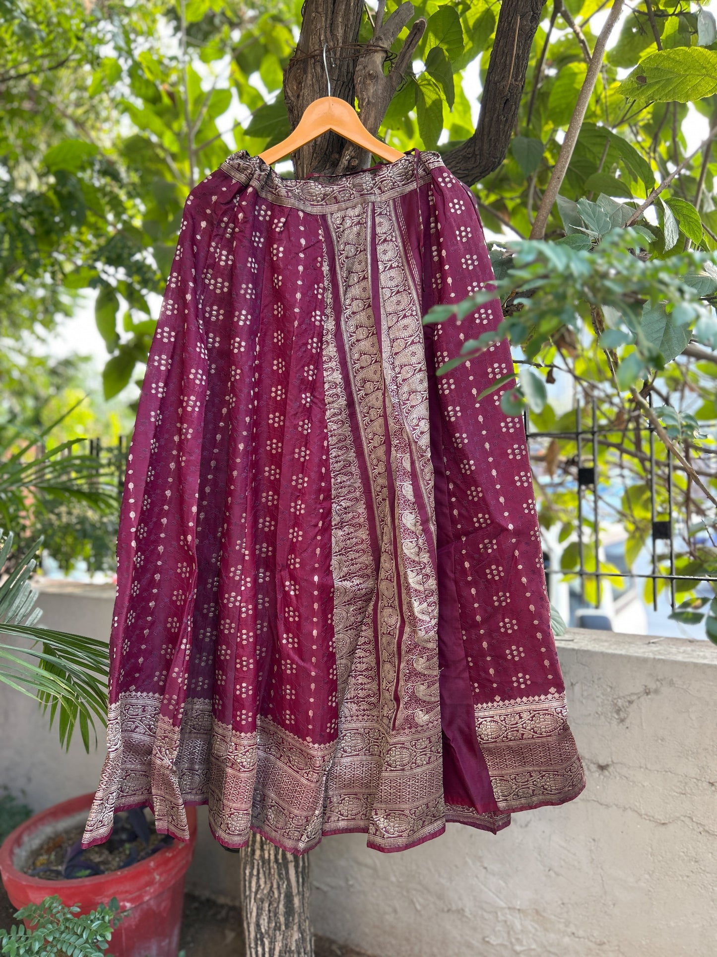 Rajvaani silk skirt