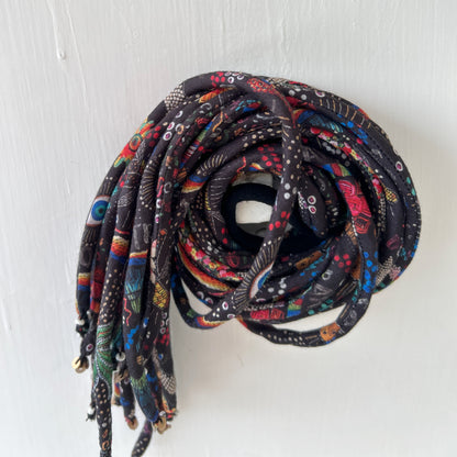 Kaleido Black Hair strings 21 inch with rubber band