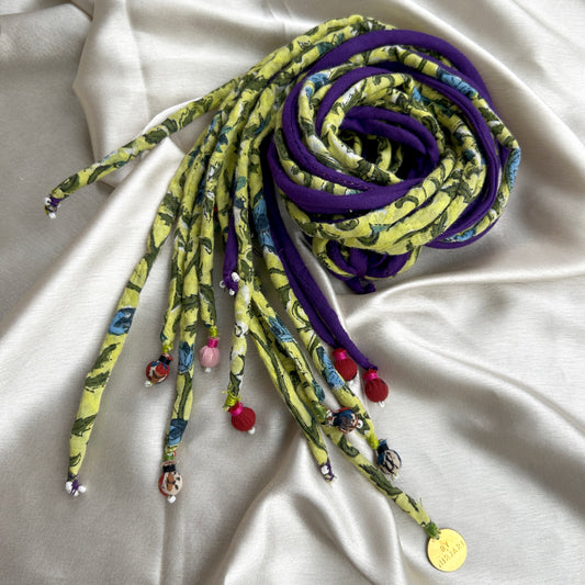 Purple lime hair strings 21 inch