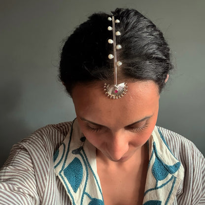 Shellita - Head gear (Rhodium silver finish)