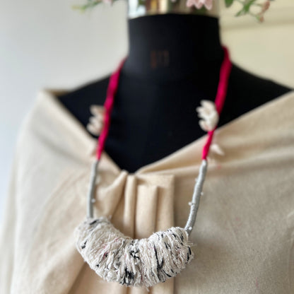 Reviving कतरन necklace - white necklace