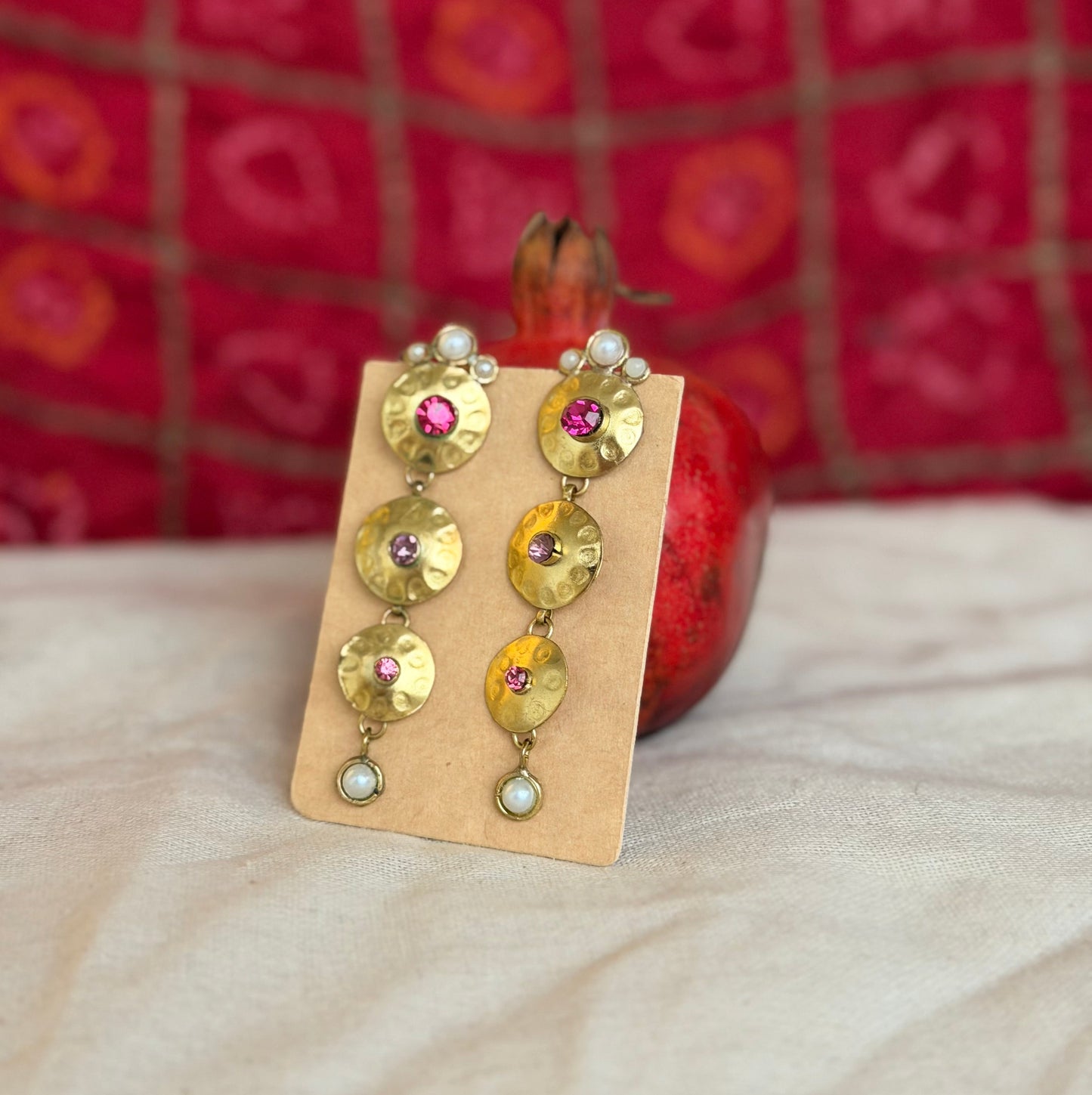 Champagne earrings