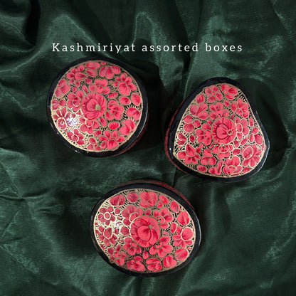 Gold & Cherry hand painted box - 1 box