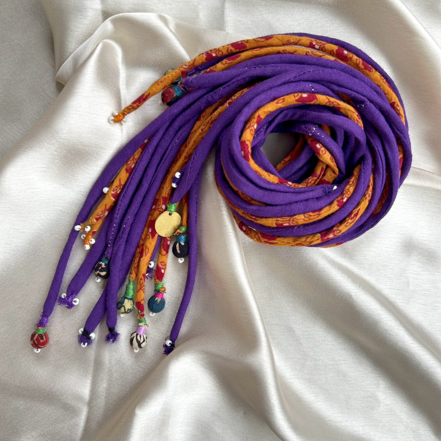 Purple mustard hair strings 21 inch