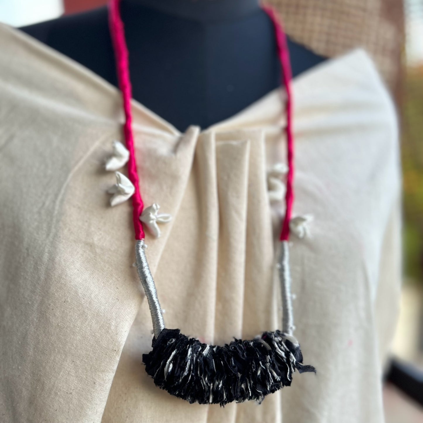 Reviving कतरन necklace - black necklace