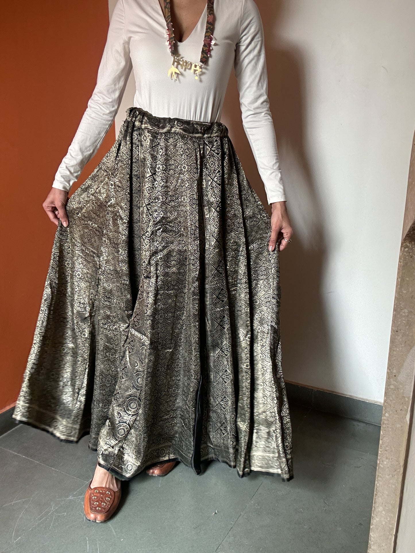 Sona Kali silk skirt