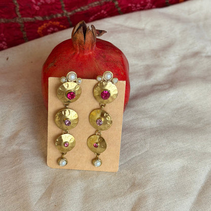 Champagne earrings