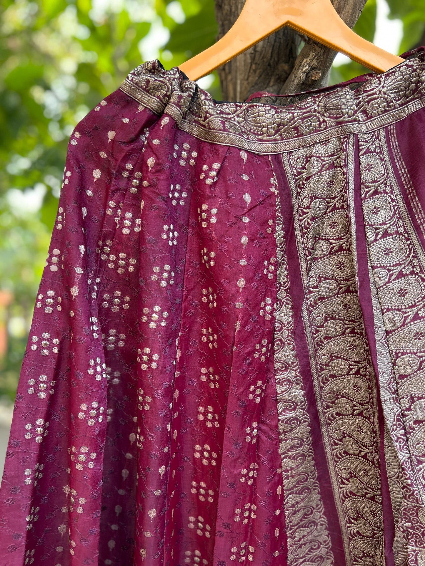 Rajvaani silk skirt