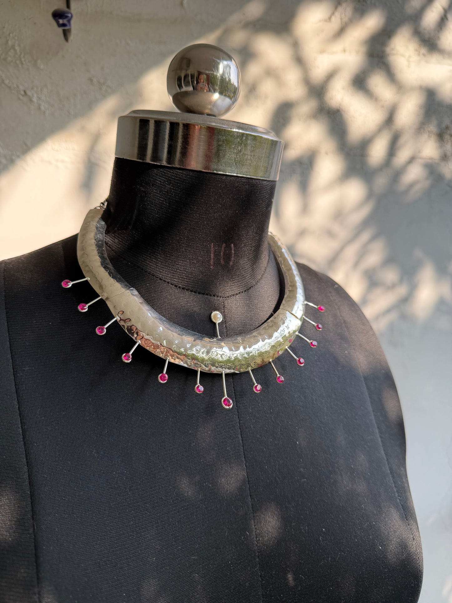 Surya necklace silver polish