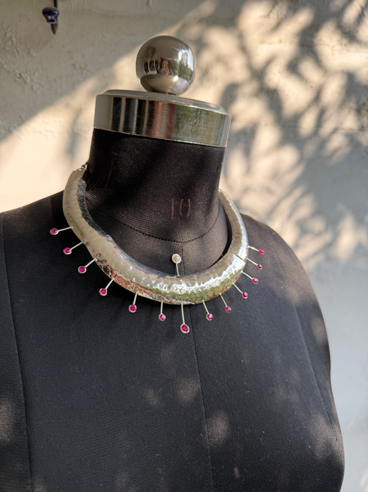 Surya necklace silver polish