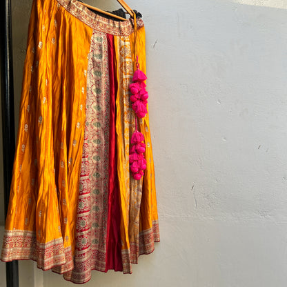 Sunrise old saree skirt 2