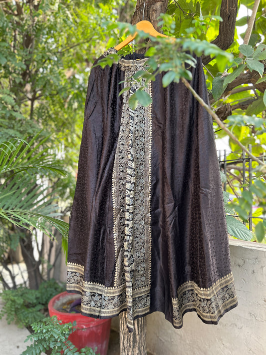 Rudraksha silk skirt