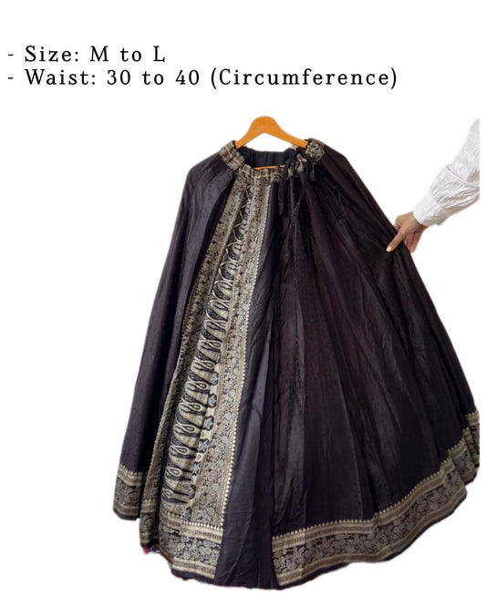 Rudraksha silk skirt