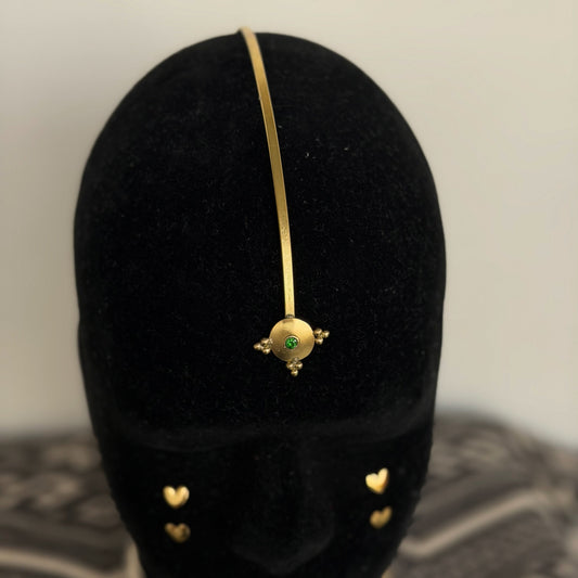Bindi (Emerald stone) - Head gear
