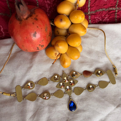 Sapphire Bloom choker (without earrings)