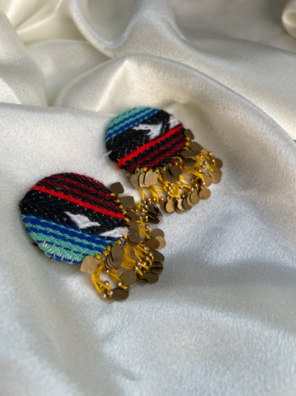 African jacquard Earrings