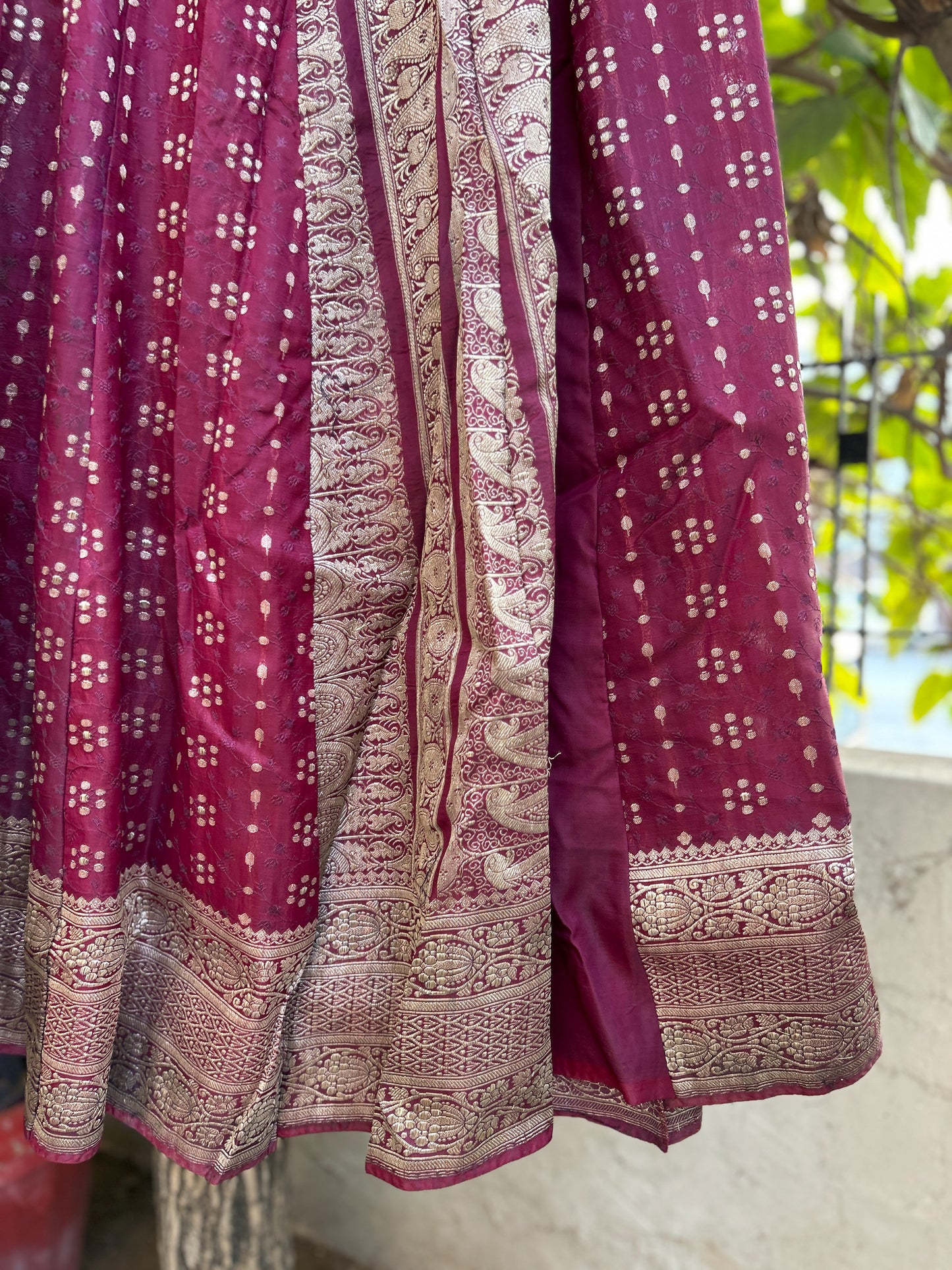 Rajvaani silk skirt