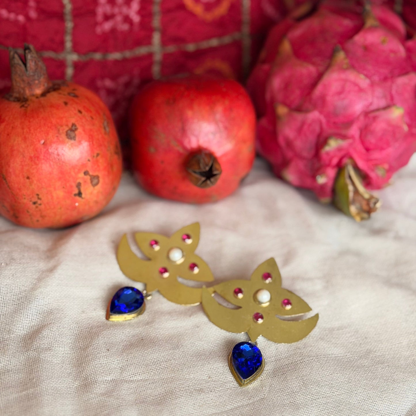 Blue sapphire earrings