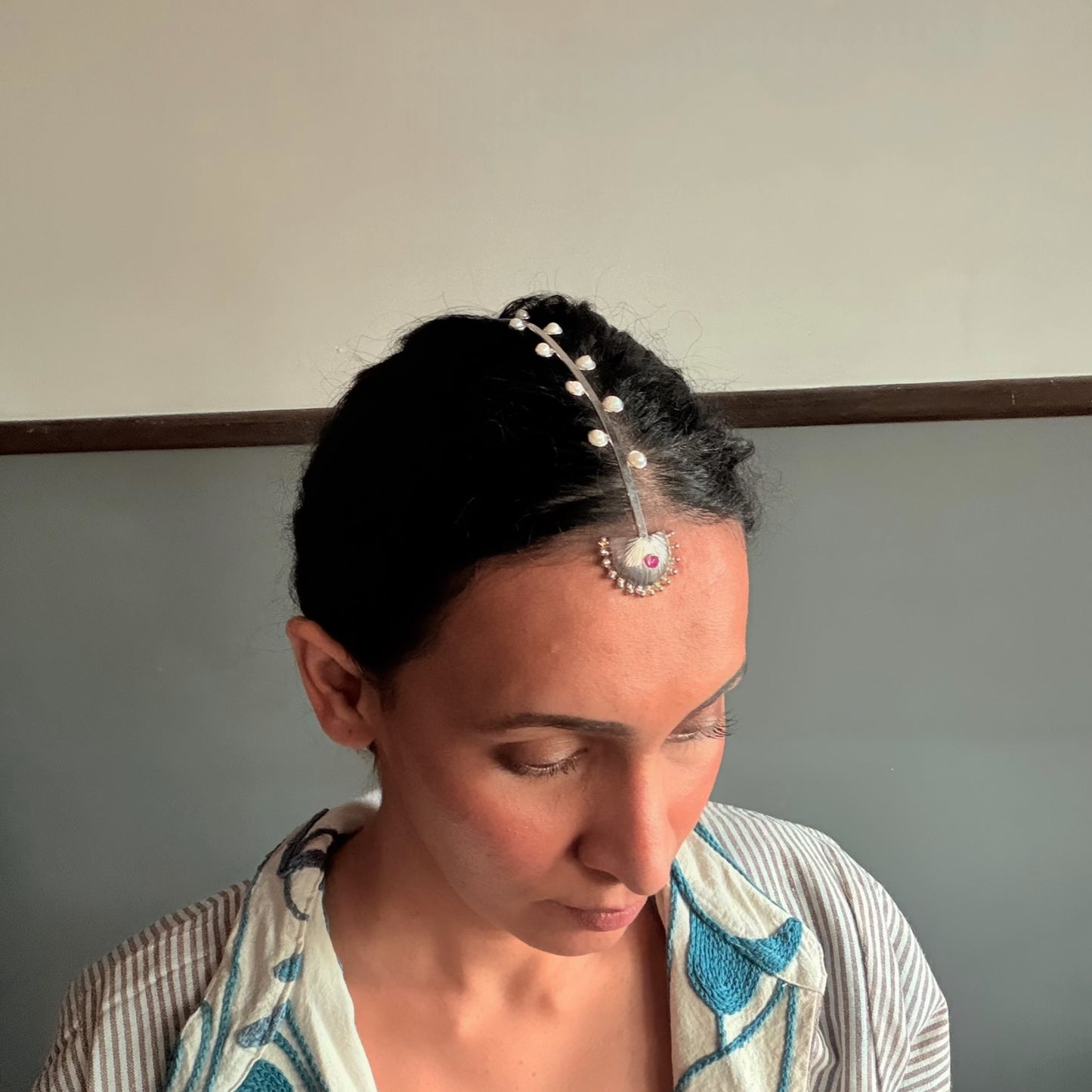 Shellita - Head gear (Rhodium silver finish)