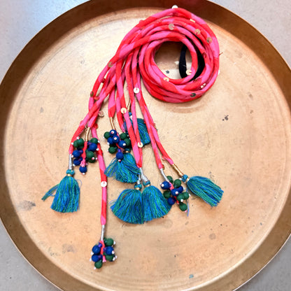 Gulabi phool Hair accessory