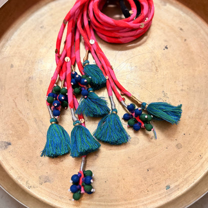 Gulabi phool Hair accessory