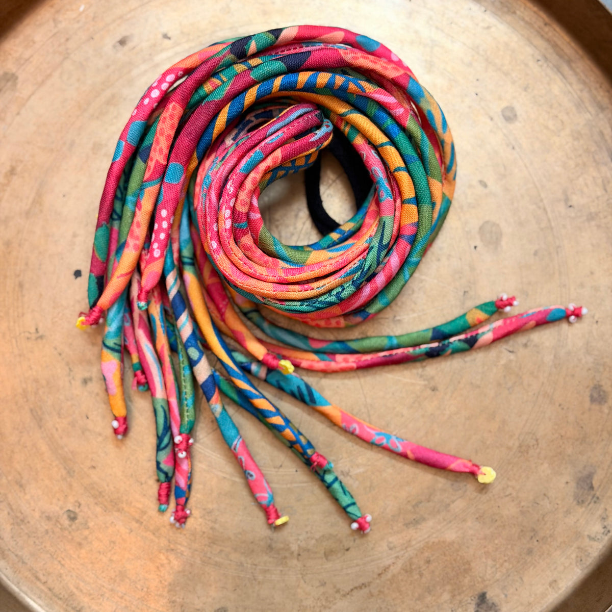 Coral reef Hair strings 21 inch with rubber band