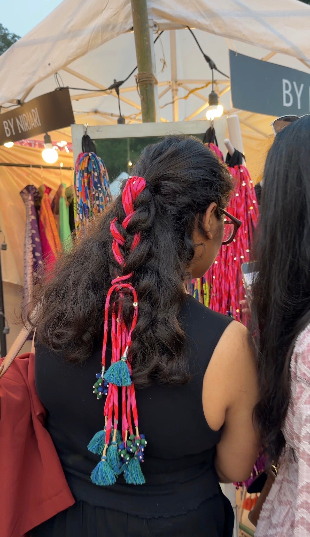 Gulabi phool Hair accessory